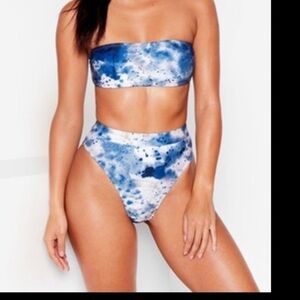 NASTY GAL BLUE TIE DYE BIKINI